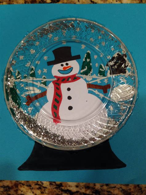 Easy And Cute Snow Globe Craft Christmas Snow Globes