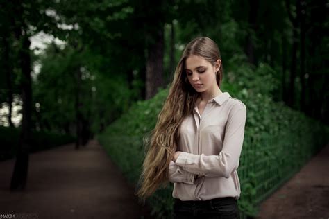 Wallpaper ID Blonde Maxim Guselnikov S Jacket Zipped Hair Maxim Woman