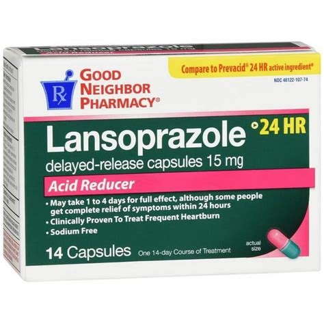 Gnp Lansoprazole 24 Hour Delay Release Capsule 15mg 14 Capsules