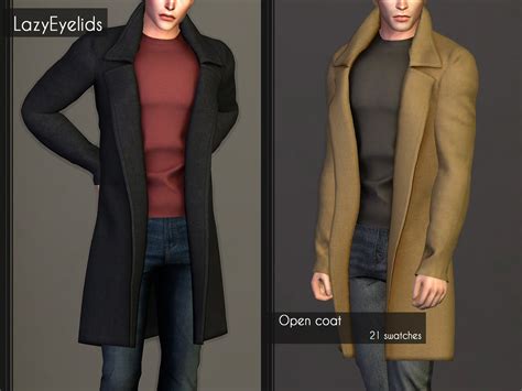 Sims 4 Cc Open Coat