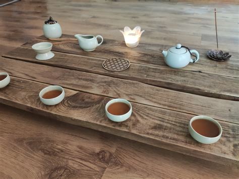 Tea Ceremony Table From Reclaimed Wood Japanese Coffee Etsy