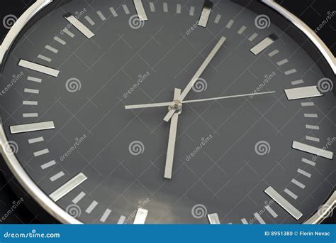 Modern Wall Clock Close Up Stock Photo Image Of Elegant 8951380
