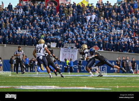 The U.S. Air Force Academy played the U.S. Naval Academy in a football