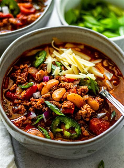 Healthy White Bean Turkey Chili All The Healthy Things Recipe