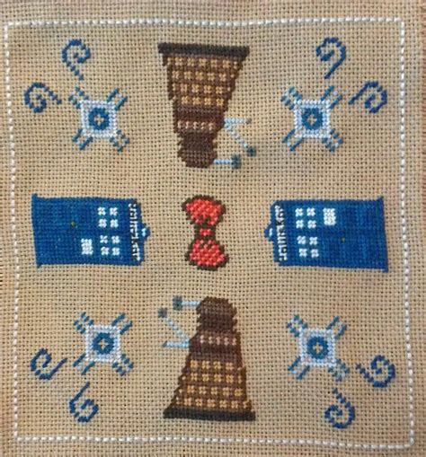 Cross Stitch Pattern Doctor Who Biscornu Pincushion