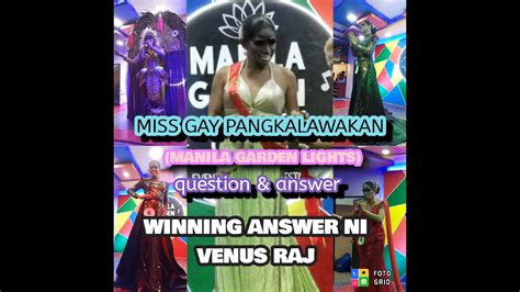 Miss Gay Pangkalawakan Qanda Manila Garden Lights Youtube