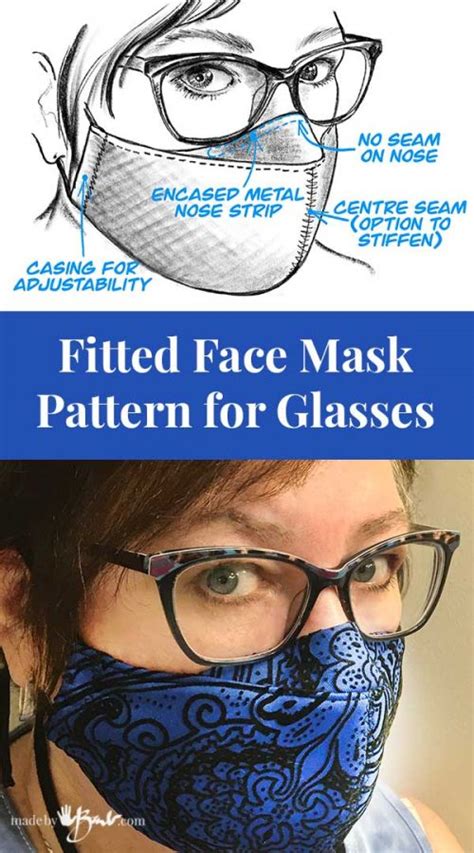 Fitted Face Mask Pattern For Glasses Made By Barb Free Download
