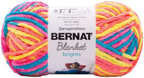 Bernat Blanket Brights Big Ball Yarn Neon Mix