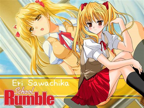 Eri Sawachika Anime School Girl School Rumble Blushing Eri School
