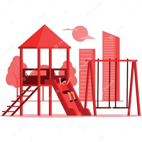 Premium Vector Illustration Of A Playground