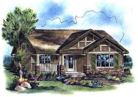House Plan 58507 One Story Style With 940 Sq Ft 2 Bed 1 Bath