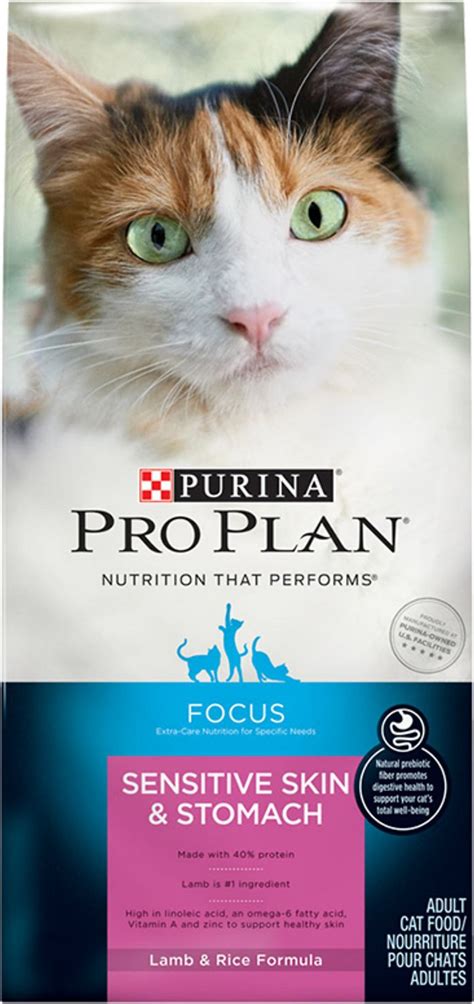 There is a wide array of cat foods available in the market. Purina Pro Plan Focus Cat Food Sensitive Skin & Stomach ...