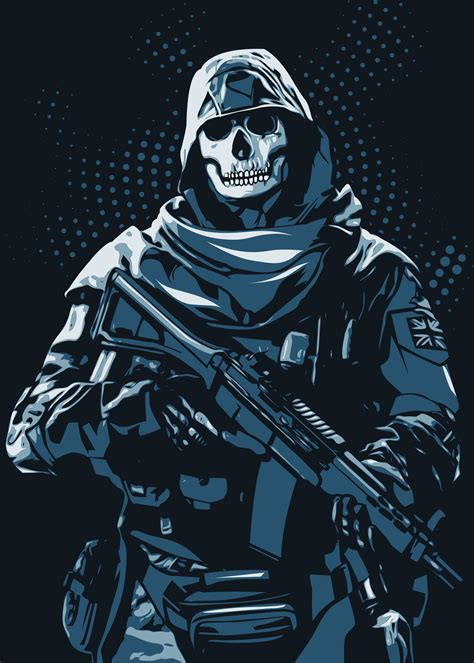Ghost Poster By Creativedy Stuff Displate Call Of Duty Ghosts