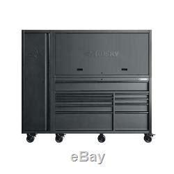 Husky 10 Drawer Tool Chest Cabinet Combo Storage Matte Black 80 Inch 3
