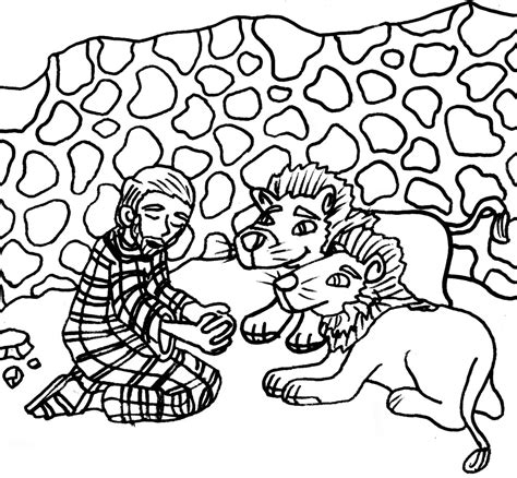 Coloring Pages Of Daniel And The Lions Den Fresh Color