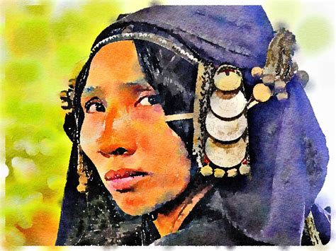 asian-village-woman-watercolor-wall-art,-pictures-from-laos,-hmong