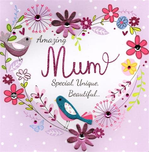 Amazing Mum 8 Square Happy Mothers Day Card Cards