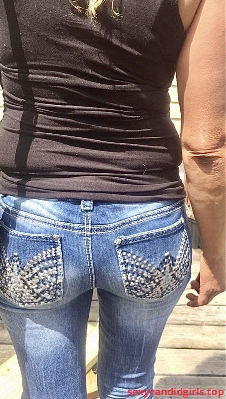 sexy candid girls hot milf s ass in blue tight jeans on a street creepshot item 1