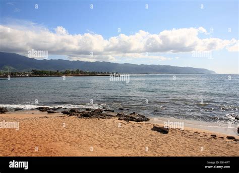 Haleiwa Beach Park Auf Der North Shore Von Oahu Hawaii Stockfotografie