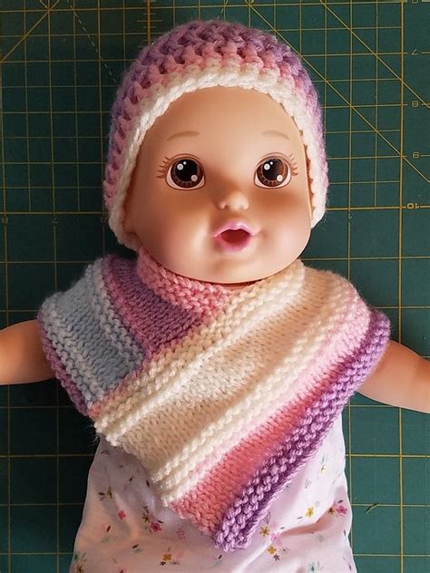 Ravelry Cute Poncho For The 18 Doll By Janice Helge Knitted Doll