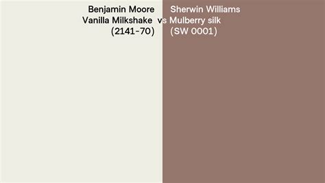 Benjamin Moore Vanilla Milkshake 2141 70 Vs Sherwin Williams Mulberry