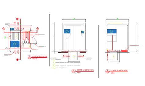Corridor Typical Section Glass Railing Structure Cad Drawing Details