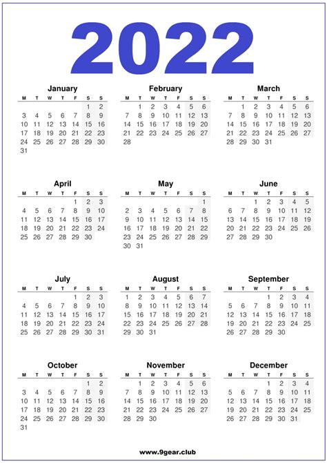 Uk 2022 Free Printable Calendars Vertical Printable Calendars