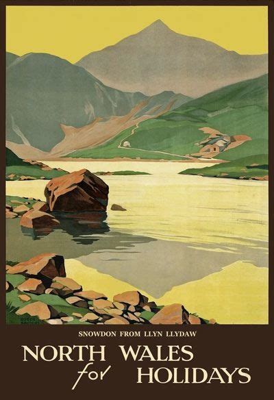 Tt47 Vintage North Wales Snowdon Travel Tourism Poster Re Print A2a3