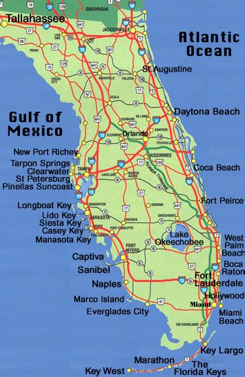 Florida Map And Driving Directions Information For Siesta Key Florida