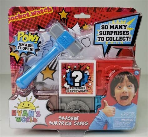 Ryans World Smashin Surprise Safes Hammer 5 Blind Boxes Toy Just Play