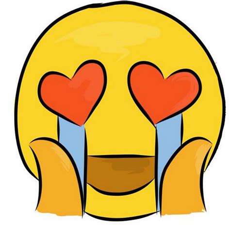 Download Crying Hearts Emoji Meme Png And  Base