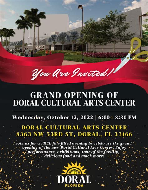 Doral Inaugurates New Cultural Arts Center · City Of Doral