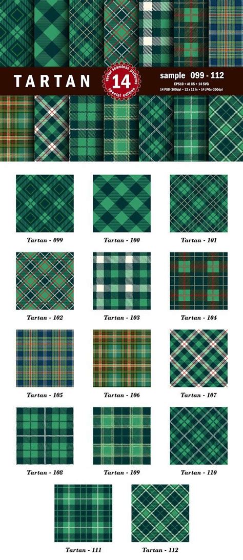 Seamless Tartan Pattern Part 08 Patterns Textile Pattern Design
