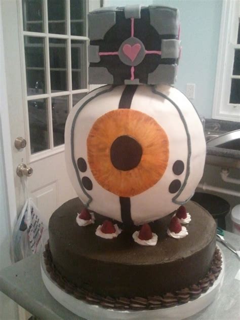 Portal Themed Wedding Cake