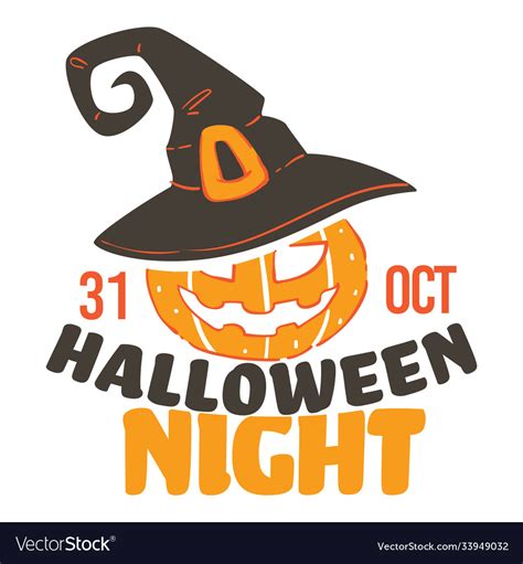 Halloween Night 31 October Celebration Royalty Free Vector