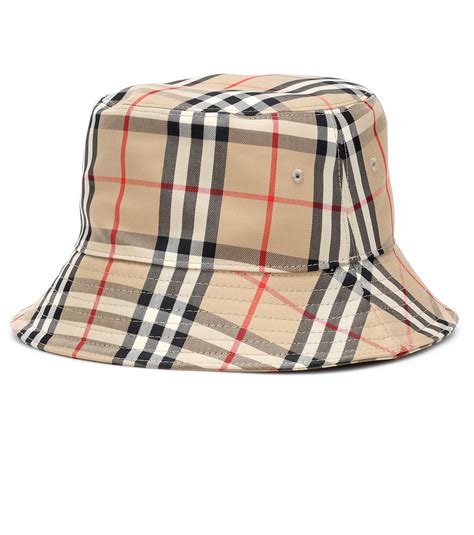 Burberry Vintage Check Cotton Bucket Hat In Beige Natural Lyst