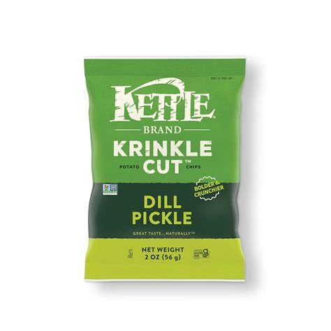 Buy Kettle Brand Potato Chips Krinkle Cut Dill Pickle Kettle Chips