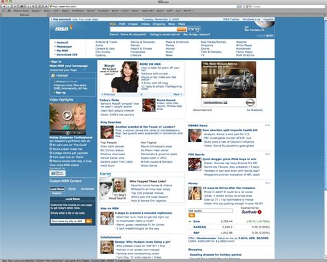 Screenshots New Microsoft Msn Homepage Debuts Kara Swisher News