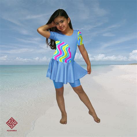 Alhamra Al925 Girls Modest Swimwear Swimsuit Sportswear Alhamra