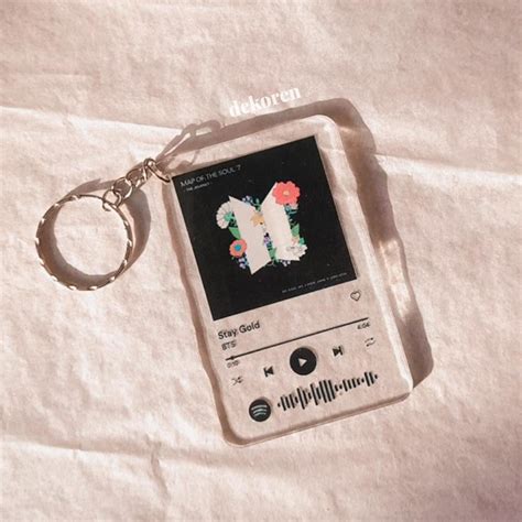 Jual Custom Spotify Album Acrylic Keychain| Gantungan Kunci Akrilik