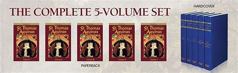 The Summa Theologica Of St Thomas Aquinas Five Volumes Thomas Aquinas Fathers Of The