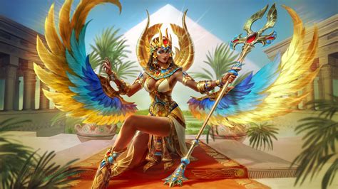 Wallpaper Egypt Fantasy Art Fantasy Girl Isis 1920x1080 Wallpapermaniac 1723153 Hd