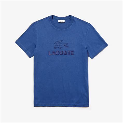 The embroidery thread is rayon. Men's Crewneck Tonal-Embroidery Cotton T-Shirt | LACOSTE