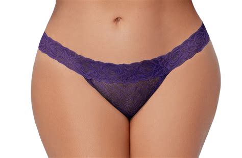 Lacy Line Sexy And Comfy Lace Plus Size Thong