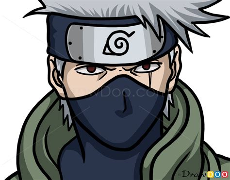 How To Draw Kakashi Hatake Face Naruto How To Draw Drawing Ideas