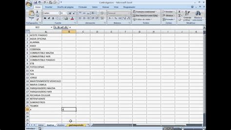 Control De Gastos Planilla De Excel Con Base De Datos Creada Por