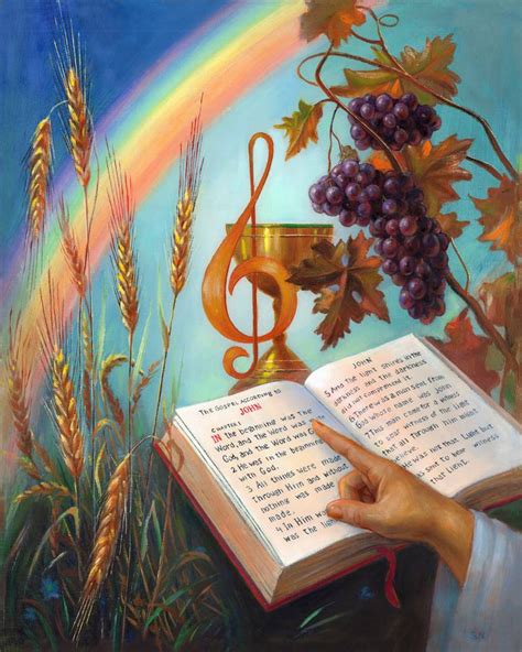 Holy Bible The Gospel According To John Painting By Svitozar Nenyuk