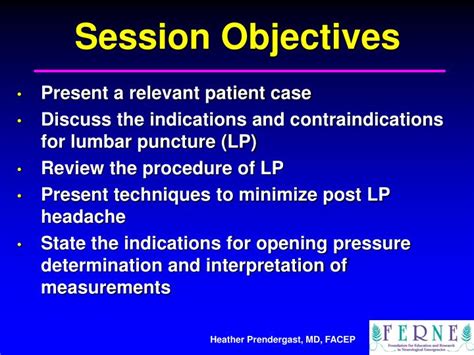 Ppt Lumbar Puncture Indications And Procedure