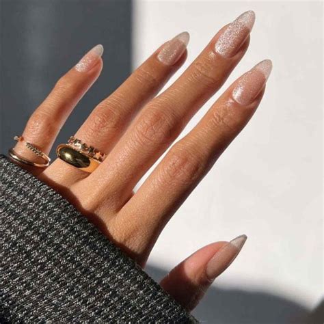 The Naked Glitter Mani Trend Is Like Sparkly Nails For Grown Ups