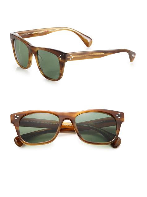 Oliver Peoples Jack Huston 52mm Wayfarer Sunglasses In Green For Men